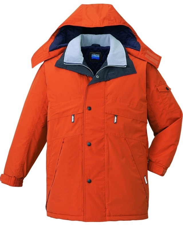 防寒コート433 自重堂 こだわりの中綿に透湿性 防水性を備えた防寒着